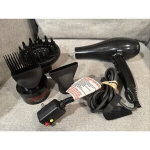 GEM Force Intense Ionic Ceramic Science Hair Dryer W/ Attachments